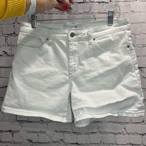 Joe's Jeans White Jean Shorts Cuffed Hem